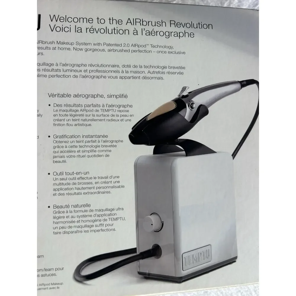 TEMPTU AIRbrush Makeup System Kit w/ Compressor, Applicator & Power Adapter